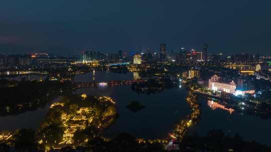 惠州_惠州西湖_旅游景点_夜景延时