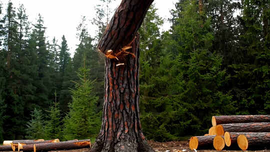 森林砍伐环境破坏