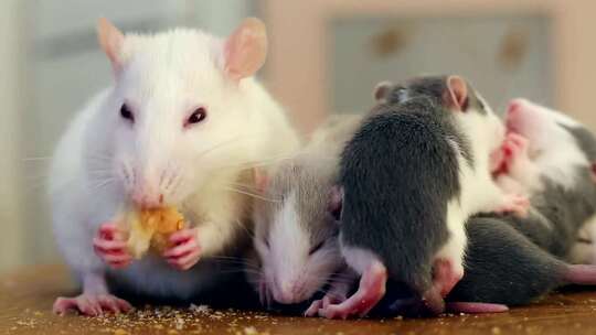 吃奶酪的白鼠、老鼠