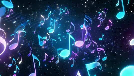 动感音乐音符背景素材