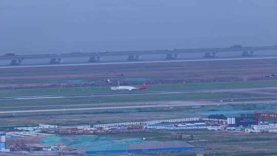 深圳机场起飞的深圳航空客机