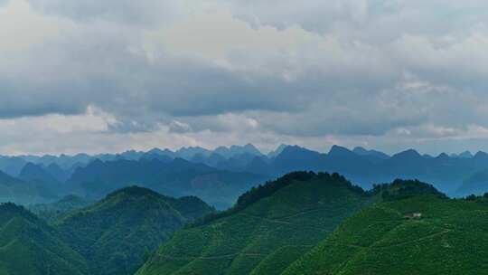 天空云层群山青山光影变化延时