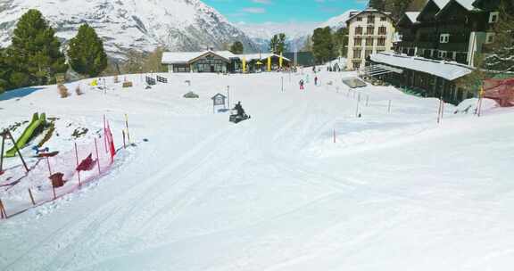 冬季，雪，斜坡，滑雪场