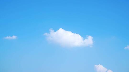 蓝天白云纯净天空云延时夏天小清新云朵日系视频素材模板下载