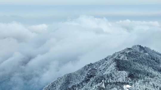 江西九江庐山风景区冬季雪景风光