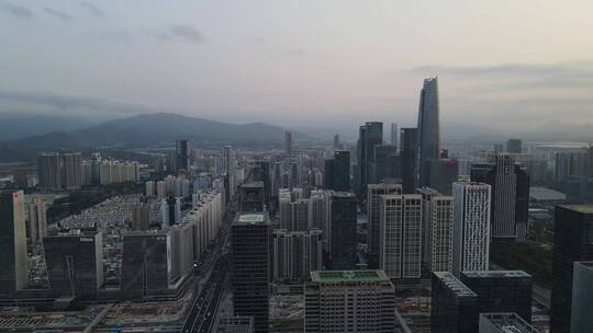 航拍深圳城市风光视频素材模板下载