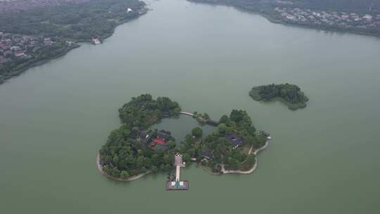 江苏无锡无锡蠡湖国家湿地公园西施庄航拍