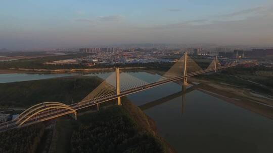 济南建邦大桥航拍