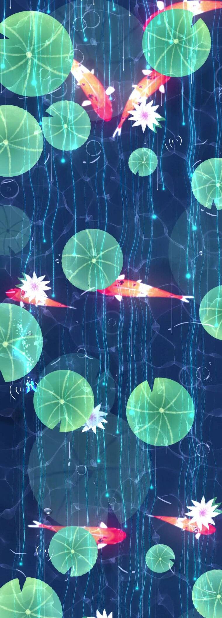 纵向地面荷花互动