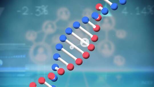 DNA链条  医疗科技视频素材模板下载