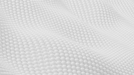 白色抽象流动的球体背景动画