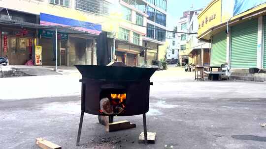 清晨 乡村 农村 生火 做饭 生活气息 灶台