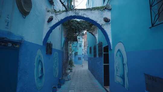 蓝色，独特，盟友，Chefchaouen