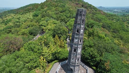 历史古建筑人文景点天马山顶高塔