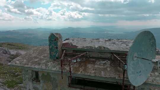 废弃，建筑物，丘陵，景观