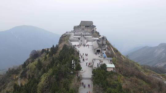 航拍湖南南岳衡山5A景区