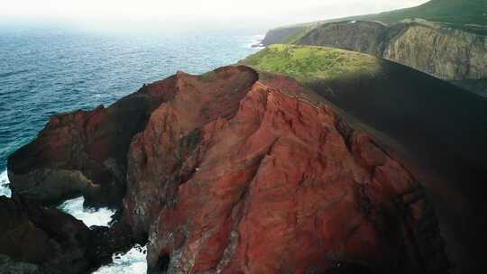 火山岛自然风光航拍