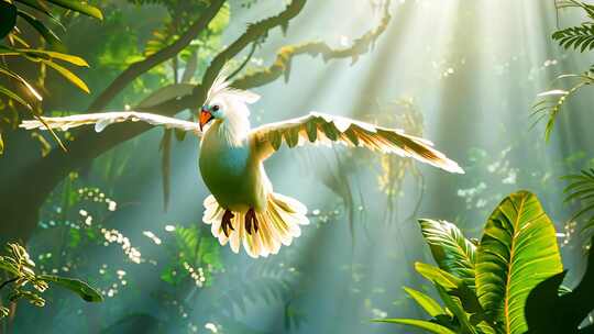 神鸟动画 玄鸟山海经上古神兽朱雀青鸾片头