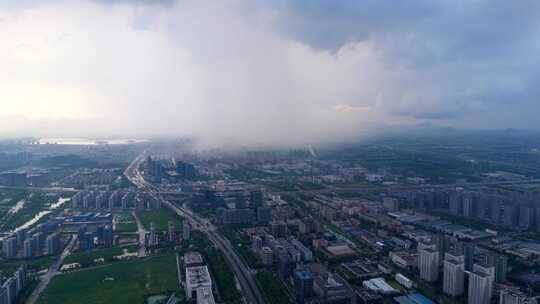 局部暴雨航拍