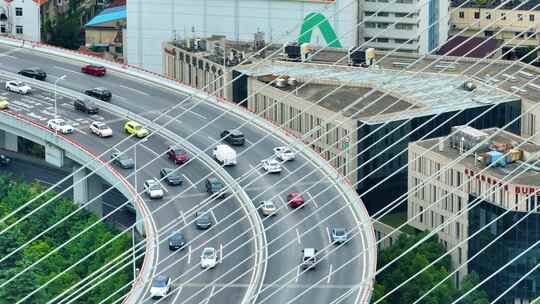 上海市黄浦区黄浦江南浦大桥桥梁汽车车辆车