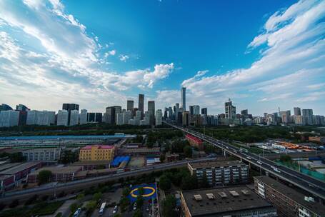 【8K】北京国贸延时 CBD城市车流