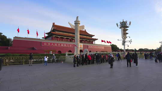 北京延时 天安门 天安门广场 中国 北京视频素材模板下载