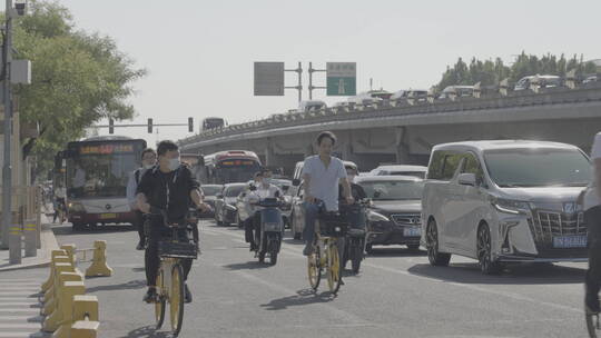 城市上班族  都市奋斗青年 上班出行