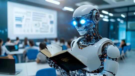 4k高清人工智能智能机器人智能芯片未来科技