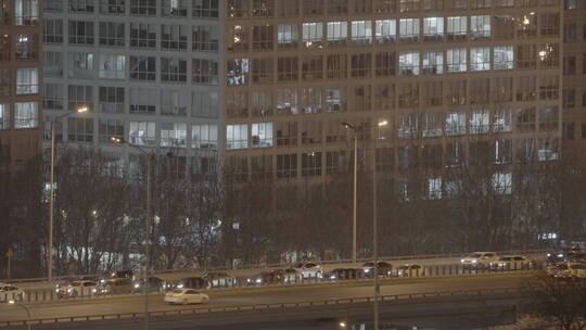 城市夜景车流 都市夜景