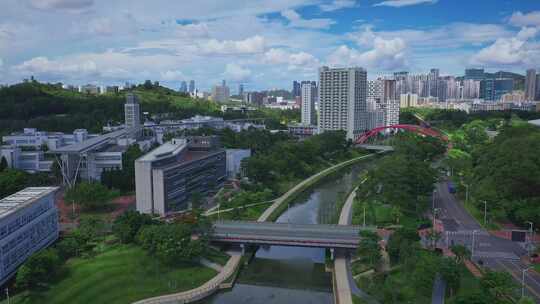 北京大学深圳研究生院航拍视频