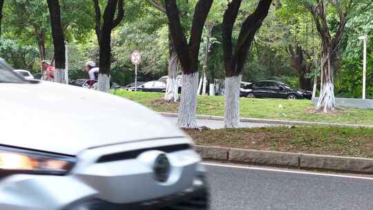 广州番禺区大学城马路骑行队