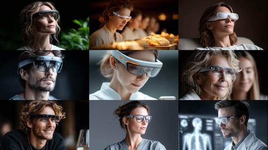 智能眼镜多场景应用开启新视界高清在线视频素材下载