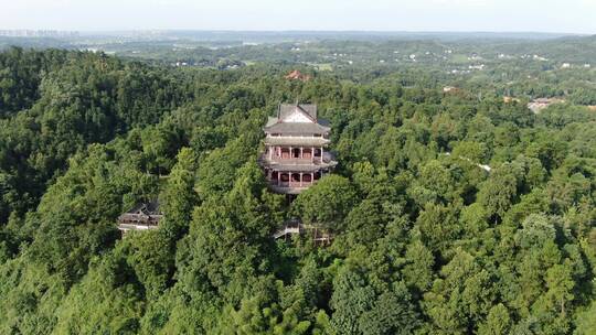 湖南常德桃花源5A景区桃源山水府阁航拍