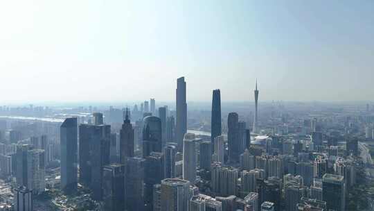 广州珠江新城高楼俯瞰