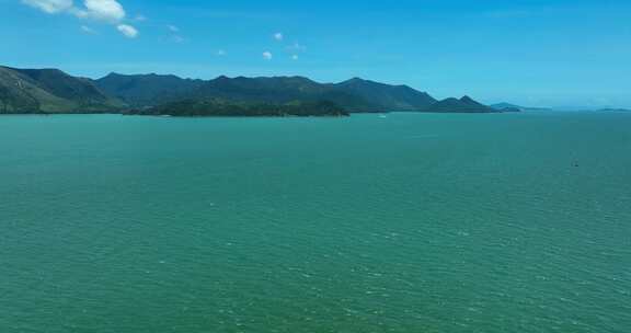 最新航拍香港大屿山海边渔村