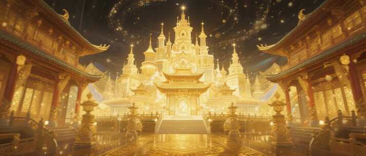 古风宫殿城堡奇幻场景