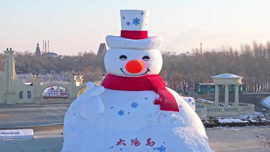 中国黑龙江哈尔滨太阳岛大雪人