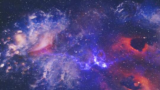 银河炫彩光晕粒子宇宙素材视频素材模板下载