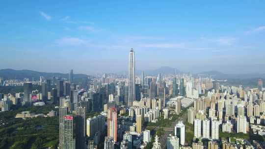 深圳CBD城市高楼航拍