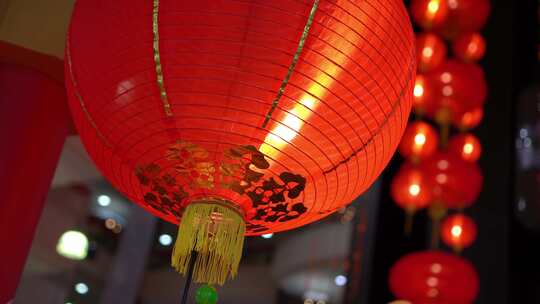 中国年喜庆红色灯笼