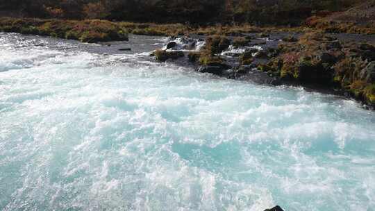 Bruarfoss，瀑布，冰岛，河