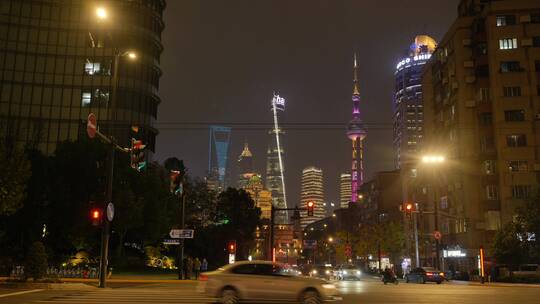 上海外滩，陆家嘴，南京路夜景合集