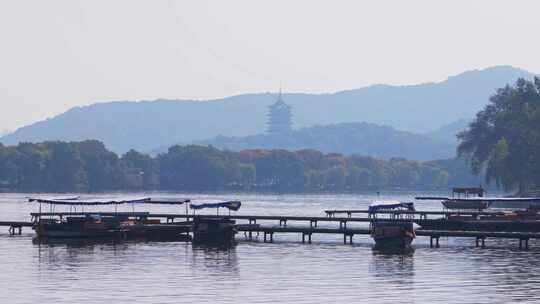 杭州西湖秋天风景