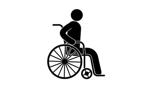 坐轮椅的身体残疾者