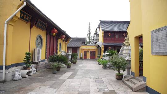 浙江绍兴乐古寺禅院建筑风景