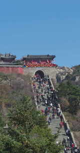 泰安泰山山顶风景