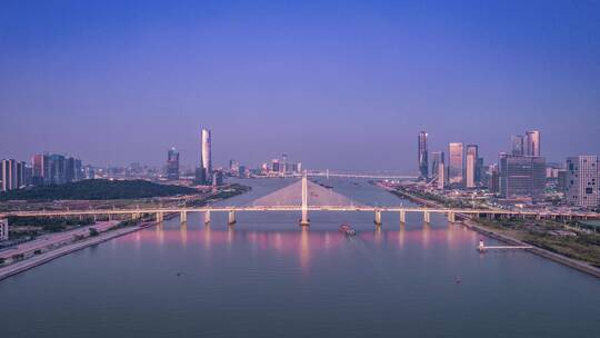 大气震撼澳门-珠海横琴城市景观日夜延时