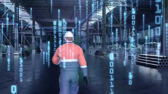 虚拟现实全息现代工厂智慧物联转场片头