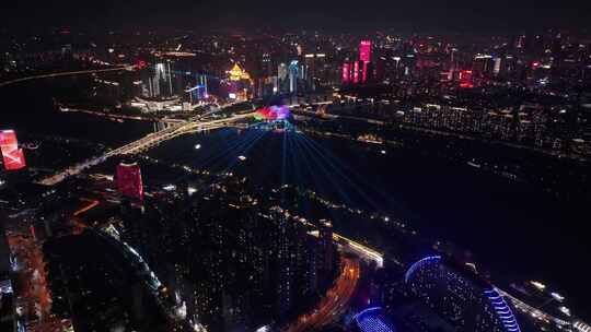 辽宁沈阳夜景城市夜晚灯光