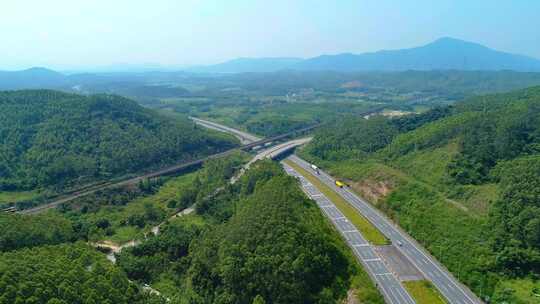 航拍广东高速公路最美高速公路乐广许广京广